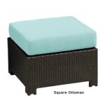 Sag Harbor Resin Wicker Outdoor Sq. Ottoman