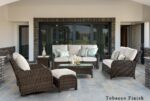 St. Tropez Outdoor Wicker Tabacco Finish