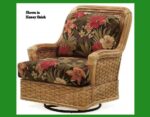 Summerset wicker and rattan swivel glider