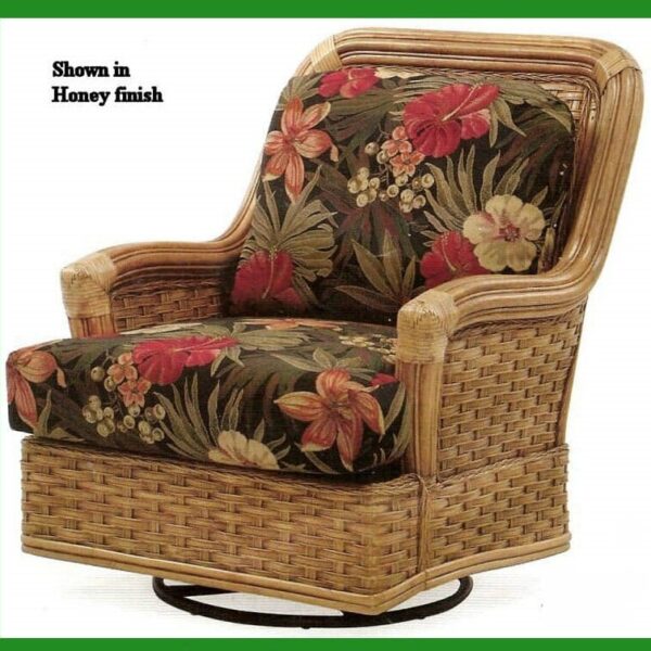 Summerset wicker and rattan swivel glider