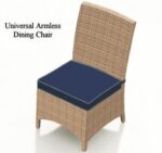 Universal Outdoor Wicker Armless Dining Chair