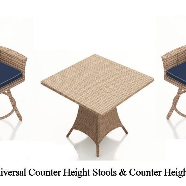 Universal Outdoor Wicker Pub Set