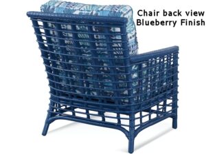 Bridge Hampton wicker chair back view