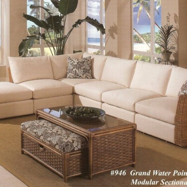 Grand Water Point Wicker Modular Sectional