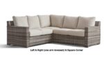 Java Sectional with Sq. Corner option