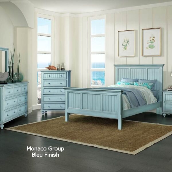 Monaco Bedroom Bleu Finish