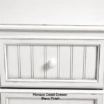 Monaco detail drawer - blanc finish