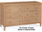 Naples Wicker 6 Drawer Dresser