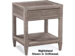 Naples Wicker Nightstand - driftwood finish