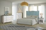 Picket Fence distressed blue/white finish