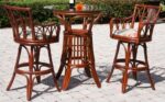 rattan bar stool -pub table