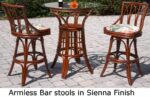 rattan barstools - cuba-armless