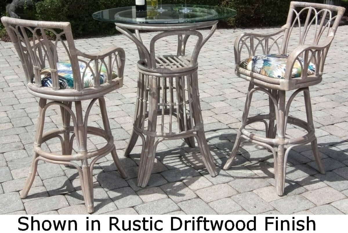 rattan barstools - cuba-driftwood