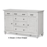 Surfside 6 drawer/2 door dresser