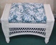 Veranda outdoor wicker ottoman