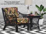 Wave Crest Chair and Ottoman - shown in black finish