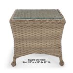 Wicker Retreat Outdoor End Table