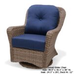Wicker Retreat Outdoor Swivel Glider