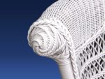 Victorian Chair white finish detail